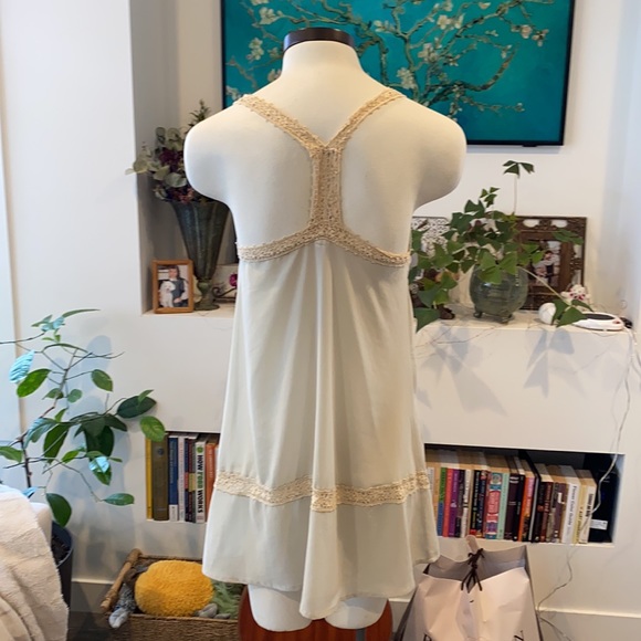 1920s/deco style mint green sheer negligee - Picture 3 of 4